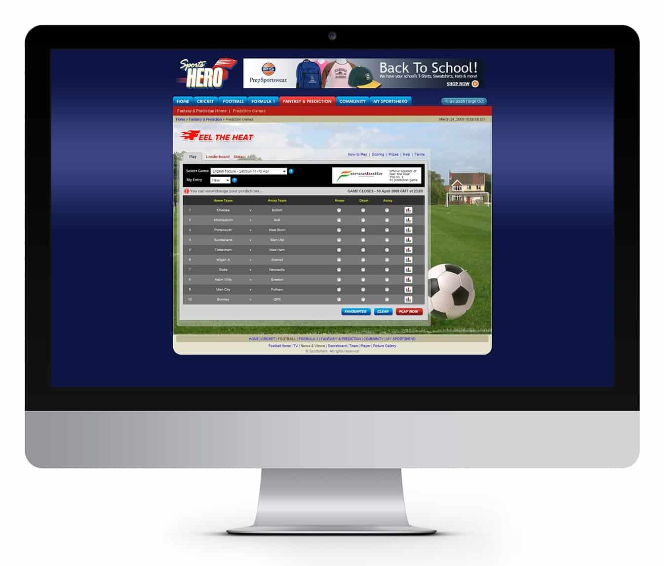 SportsHero Portfolio